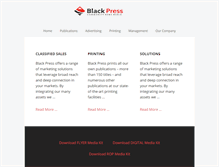 Tablet Screenshot of blackpress.ca